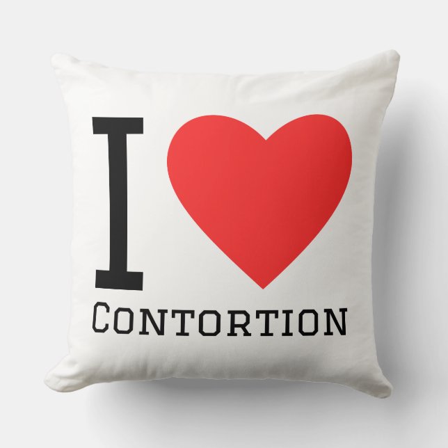 Ik hou van contortion kussen (Voorkant)