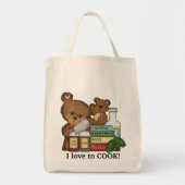 Ik hou van Cook Canvas tas (Voorkant)