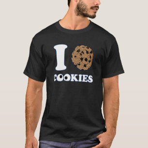 Ik hou van cookies Graphic Novelty Sarcastic Funny T-shirt