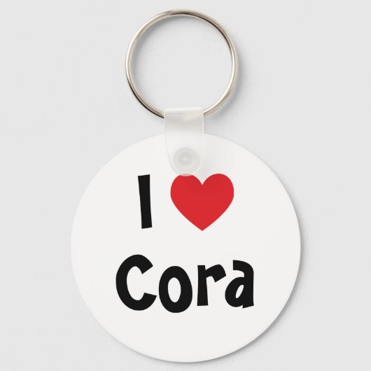 Ik hou van Cora-sleutelhanger Sleutelhanger (Voorkant)