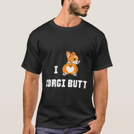 Ik hou van Corgi Kont T-shirt (Voorkant)