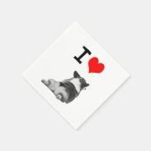Ik hou van Corgis Napkins Servetten (Hoek)