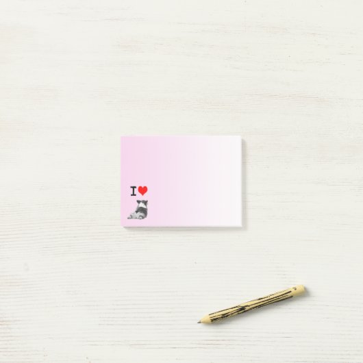 Ik hou van Corgis Post-it® Notes (Op bureau)