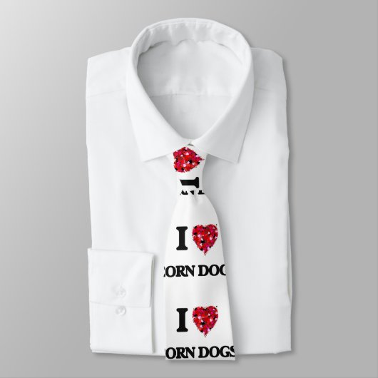 Ik hou van Corn Dogs Stropdas (Gebonden)