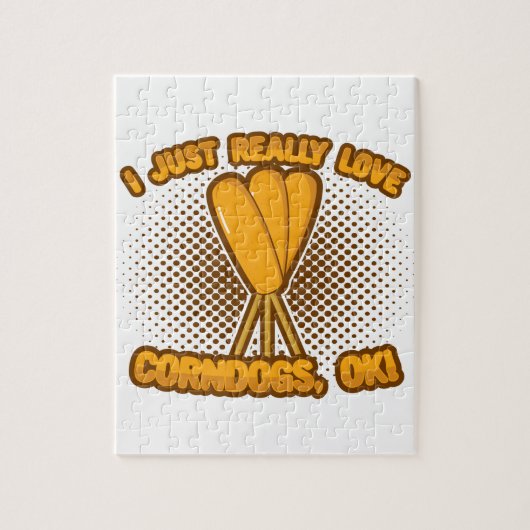 Ik hou van Corndogs, oké! Legpuzzel (Verticaal)