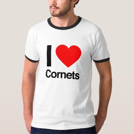 Ik hou van cornets t-shirt (Voorkant)