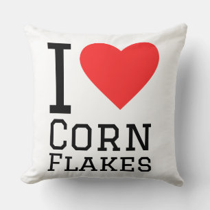 Ik hou van cornflakes kussen
