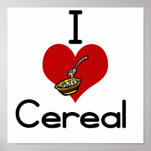 Ik hou van cornflakes poster