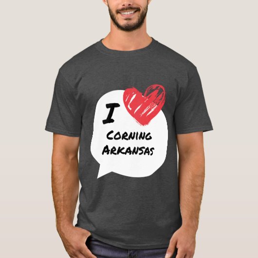 Ik hou van Corning Arkansas T-shirt (Voorkant)