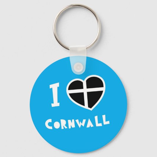 Ik hou van Cornwall Sleutelhanger (Voorkant)