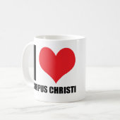 Ik hou van Corpus Christi Koffiemok (Voorkant links)