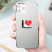 Ik hou van Corpus Christi Sticker (Telefoon)