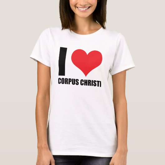Ik hou van Corpus Christi T-shirt (Voorkant)