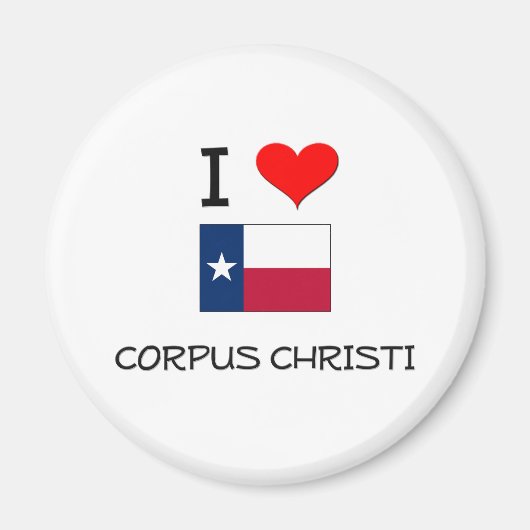 Ik hou van Corpus Christi Texas Magneet (Voorkant)