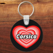 Ik hou van Corsica Sleutelhanger (Voorkant)