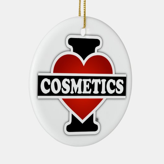 Ik hou van cosmetica keramisch ornament (Rechts)