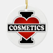 Ik hou van cosmetica keramisch ornament (Voorkant)