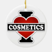 Ik hou van cosmetica keramisch ornament (Achterkant)