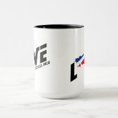 Ik hou van Costa Rica kaart Souvenir Mok (Midden)