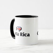 Ik hou van Costa Rica Vlag Mok (Voorkant links)