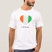 Ik hou van Cote D'lvoire T-shirt (Voorkant)