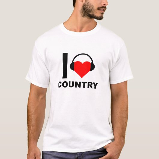 Ik hou van Country Funny T-shirt (Voorkant)