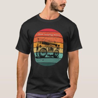 Ik hou van country muziek, maar ik hou ook van rap t-shirt
