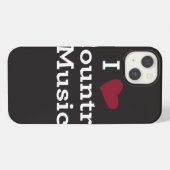 Ik hou van countrymuziek iPhone hoesje (Achterkant horizontaal)
