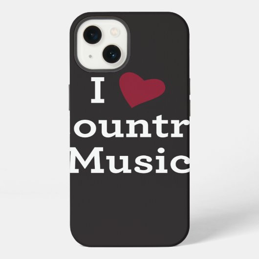 Ik hou van countrymuziek iPhone hoesje (Achterkant)