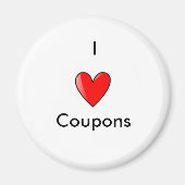 Ik hou van coupons magneet (Voorkant)
