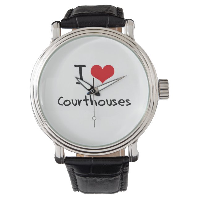Ik hou van Courthouses Horloge (Voorkant)
