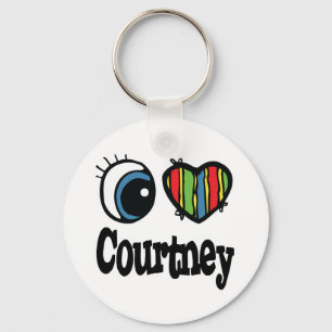 Ik hou van Courtney Sleutelhanger
