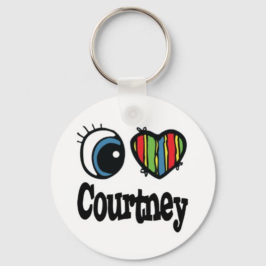 Ik hou van Courtney Sleutelhanger (Voorkant)