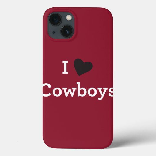 Ik hou van Cowboys Case-Mate iPhone Case (Achterkant)
