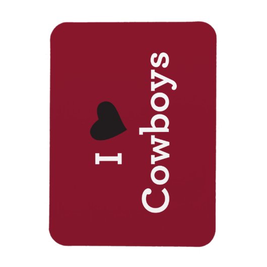 Ik hou van Cowboys Magneet (Verticaal)