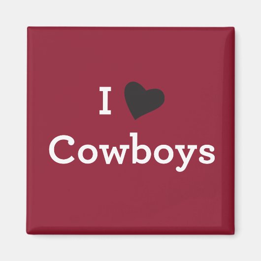 Ik hou van Cowboys Magneet (Voorkant)
