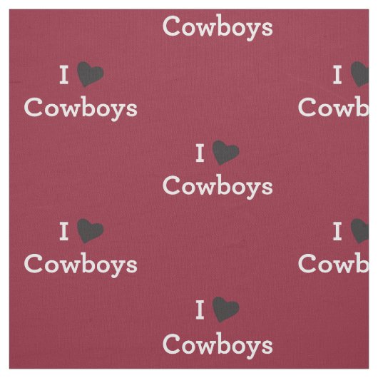 Ik hou van Cowboys Stof (Swatch)