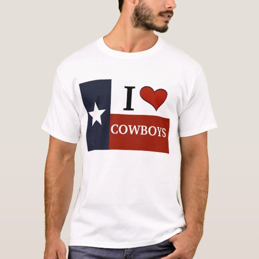Ik hou van Cowboys T-shirt (Voorkant)