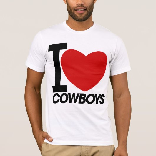 Ik hou van Cowboys t-shirt (Voorkant)