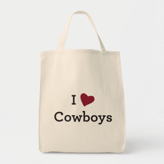 Ik hou van Cowboys Tote Bag (Voorkant)