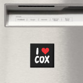 Ik hou van Cox - Hart - Naam Magneet (Insitu (Vaatwasser))