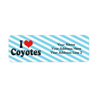 Ik hou van Coyotes Etiket