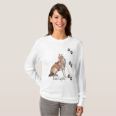 Ik hou van Coyotes Tracks Animal Shirt (Voorkant volledig)