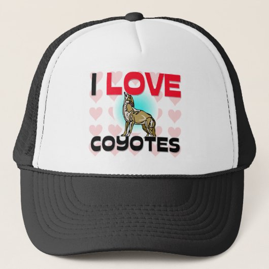 Ik hou van Coyotes Trucker Pet (Voorkant)
