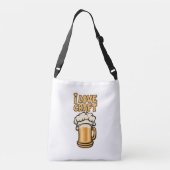 Ik hou van Craft Beer Crossbody Tas (Achterkant)