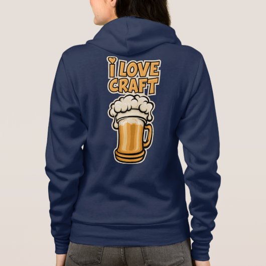 Ik hou van Craft Beer Hoodie (Achterkant)