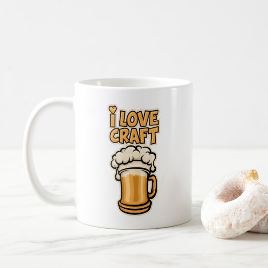 Ik hou van Craft Beer Koffiemok (Met donut)