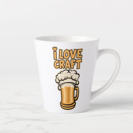 Ik hou van Craft Beer Latte Mok (Rechts)