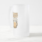 Ik hou van Craft Beer Matglas Bierpul (Voorkant links)