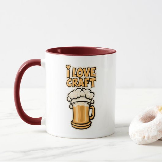 Ik hou van Craft Beer Mok (Met donut)